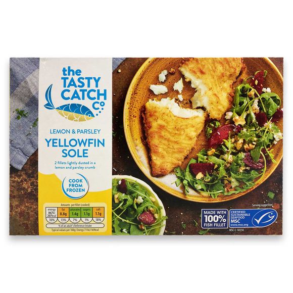 The Tasty Catch Co. Lemon & Parsley Yellowfin Sole 250g