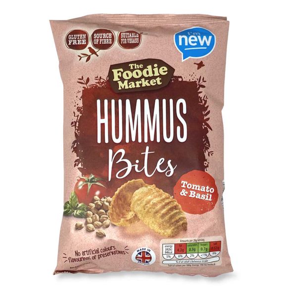 Foodie Market Tomato & Basil Hummus Bites 135g