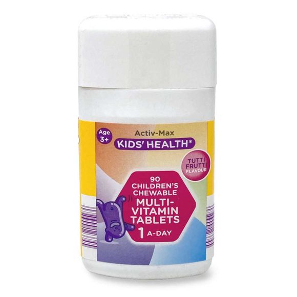 Activ-max Children's Chewable Multivitamin Tablets 63g 90 Pack