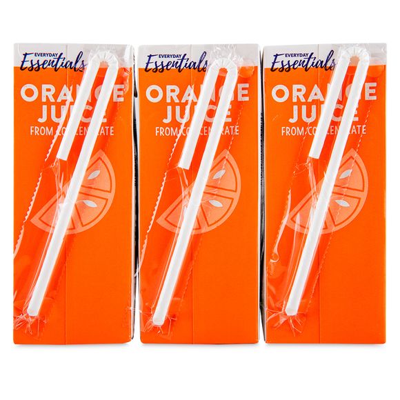 Everyday Essentials Orange Juice From Concentrate 3x200ml