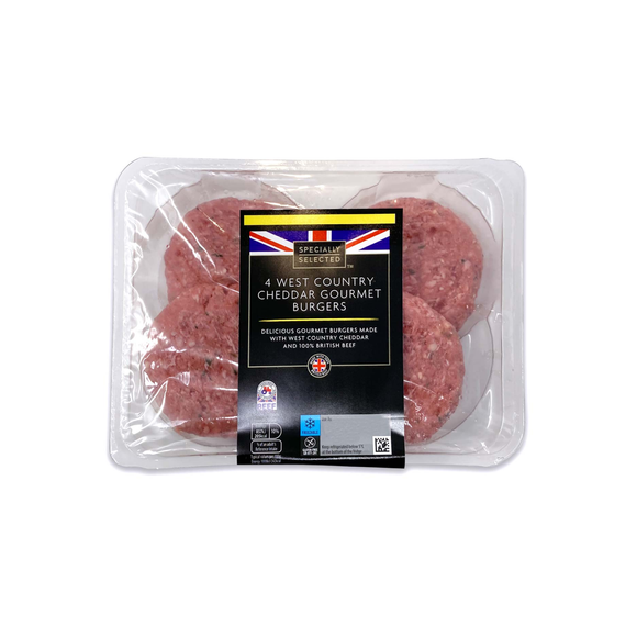 Specially Selected Flavoured Beef Burgers 454g