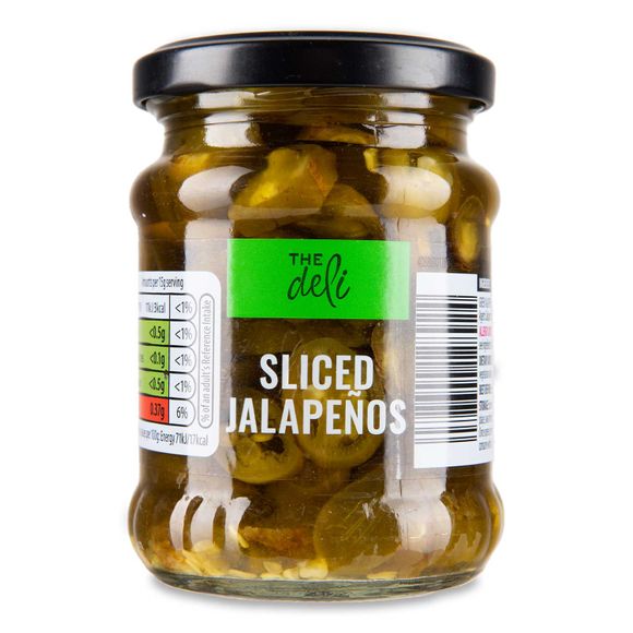 The Deli Sliced Jalapeños 210g (110g Drained)