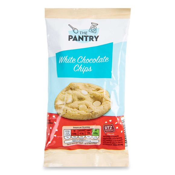 The Pantry White Chocolate Chips 100g