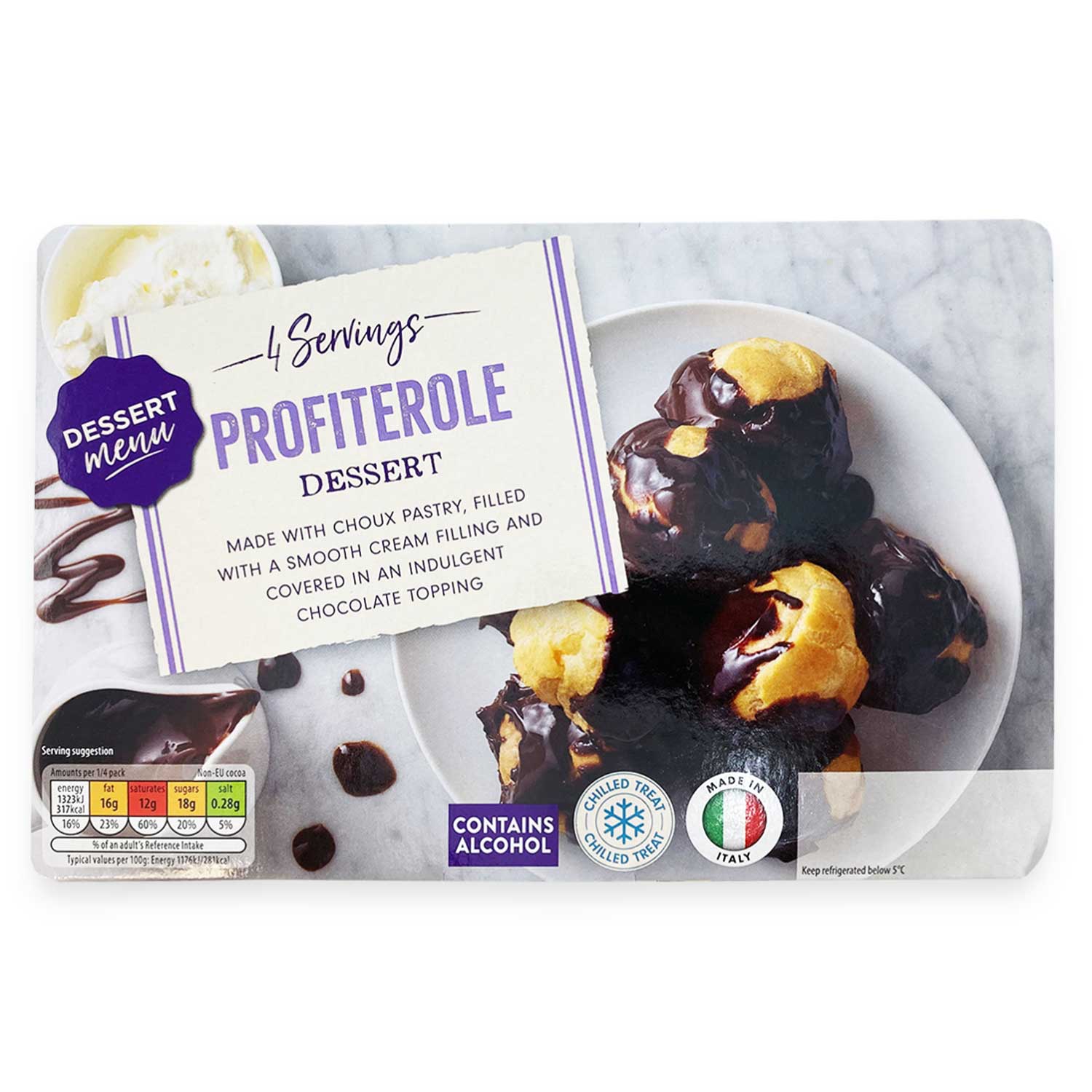 Dessert Menu Family Profiteroles Dessert 450g