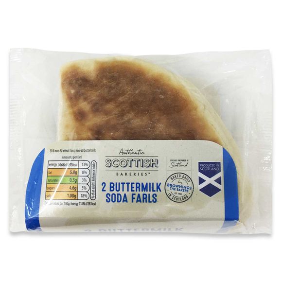 Authentic Scottish Bakeries Buttermilk Soda Farls 180g/2 Pack