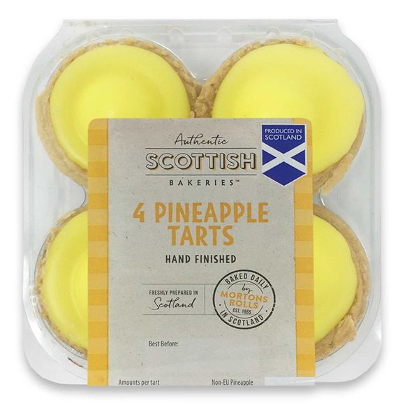 Authentic Scottish Bakeries Pineapple Tarts 4 Pack