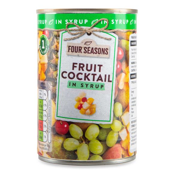 Four Seasons Fruit Cocktail In Syrup 411g (250g Drained)