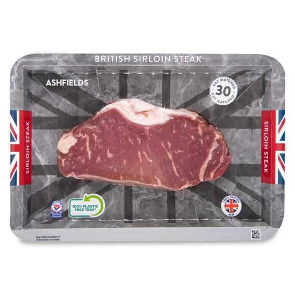 Ashfield Farm British 28 Day Matured Sirloin Steak 227g