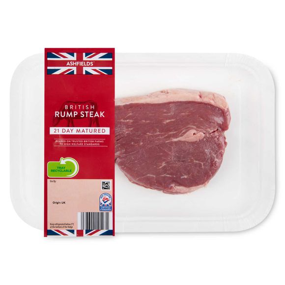 Ashfields 21 Days Matured British Rump Steak 232g