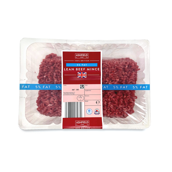 Ashfield Farm 100% British 5% Fat Lean Beef Mince 1kg