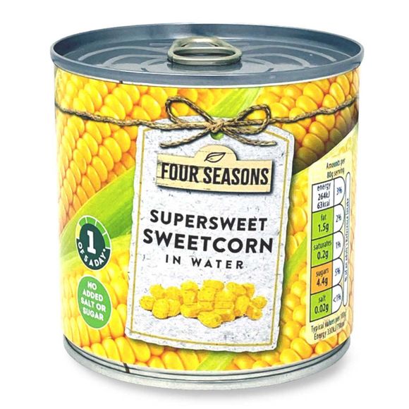 Four Seasons Sweetcorn 340g (285g Drained)