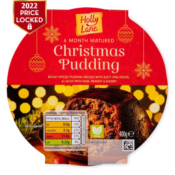 Holly Lane 6 Month Matured Christmas Pudding 400g