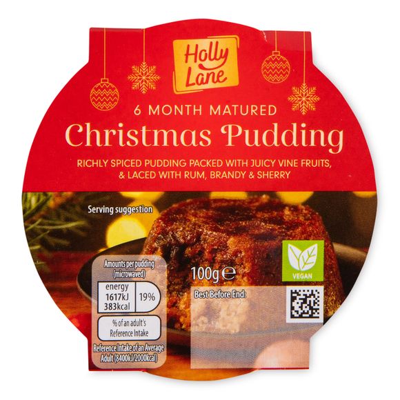 Holly Lane 6 Month Matured Christmas Pudding 100g