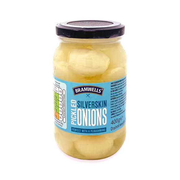 Bramwells Pickled Silverskin Onions 400g