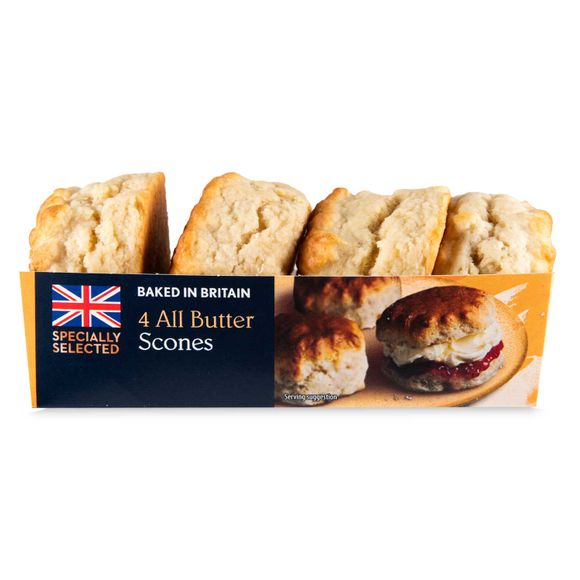 Specially Selected All Butter Scones 260g/4 Pack