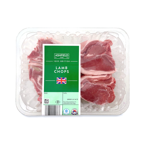 Ashfield Farm 100% British Lamb Chops 340g