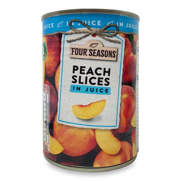 Four Seasons Peach Slices In Juice 410g (240g Drained)