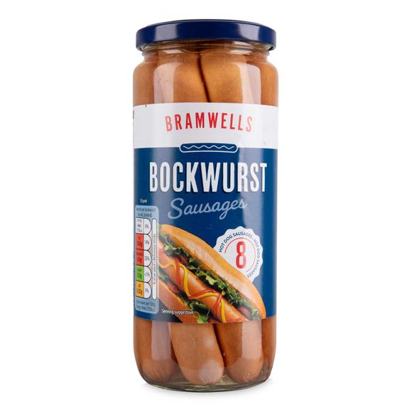 Bramwells Bockwurst Sausages 550g (360g Drained)