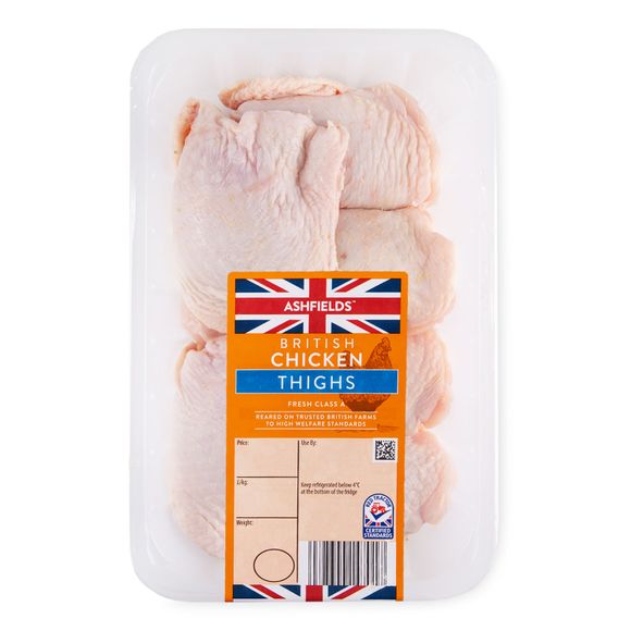 Ashfields British Chicken Thighs 1kg