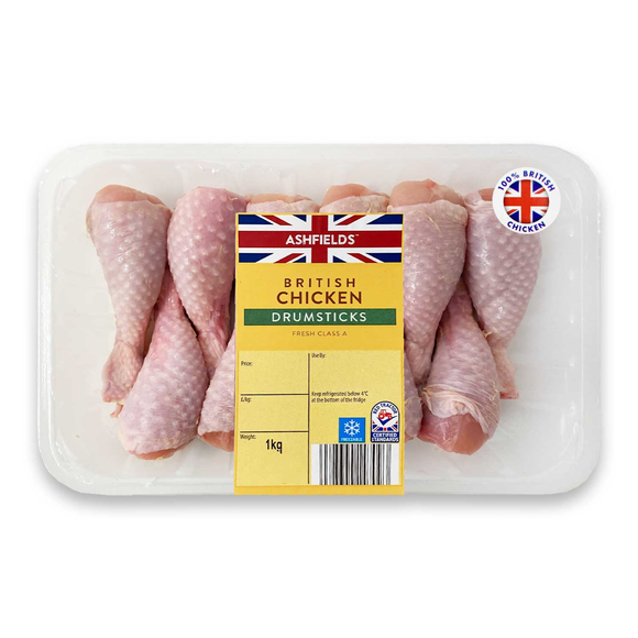 Ashfields Chicken Drumsticks 1kg