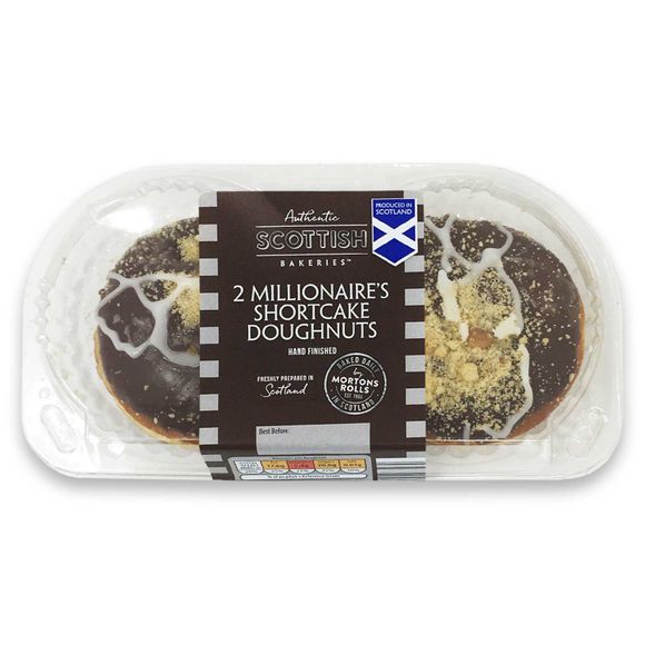 Authentic Scottish Bakeries Millionaire's Shortcake Doughnuts 2 Pack