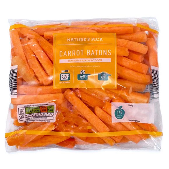 Nature's Pick Carrot Batons 400g