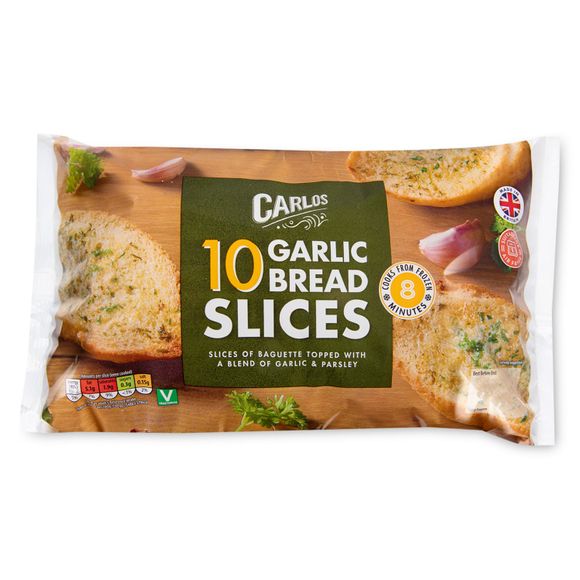 Carlos Garlic Bread Slices 260g/10 Pack