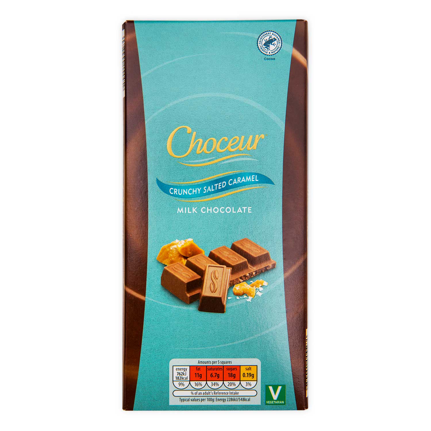 Choceur Crunchy Salted Caramel Milk Chocolate 200g