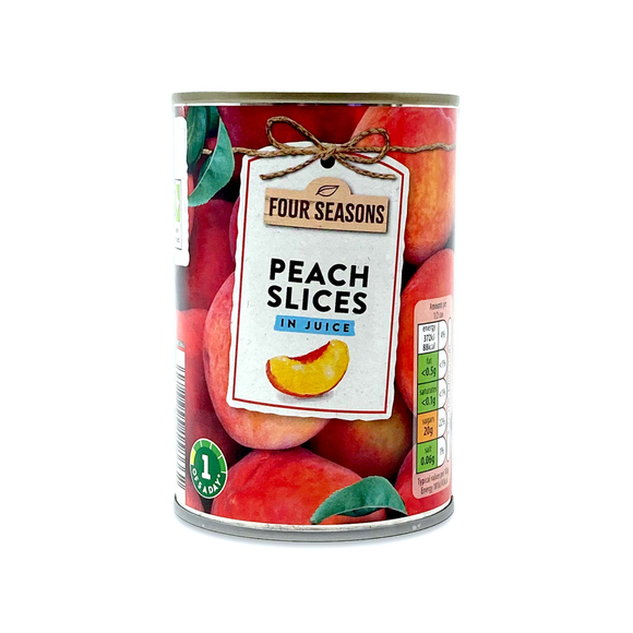 Four Seasons Peach Slices In Juice 410g (240g Drained)