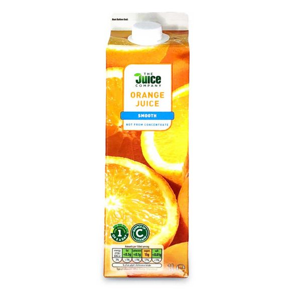 The Juice Company Orange Juice Not From Concentrate 1l