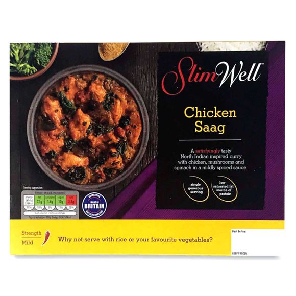 Slimwell Chicken Saag 500g