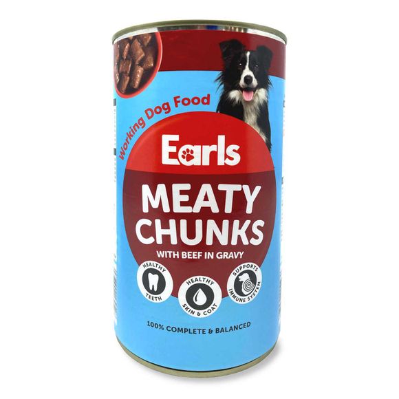 Earls Dog Can Large - Beef In Gravy 1.24kg