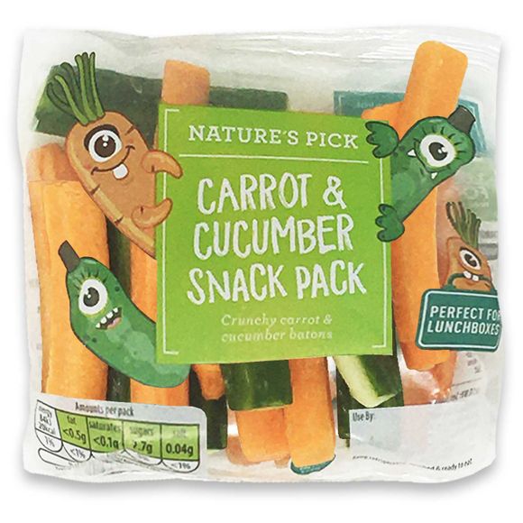 Nature's Pick Carrot & Cucumber Snack Pack 80g