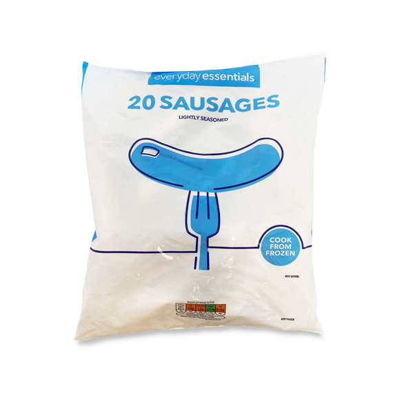 Everyday Essentials Pork Sausages 907g/20 Pack