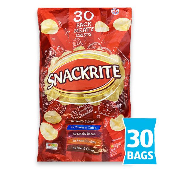 Snackrite Multipack Meaty Crisps 30x25g