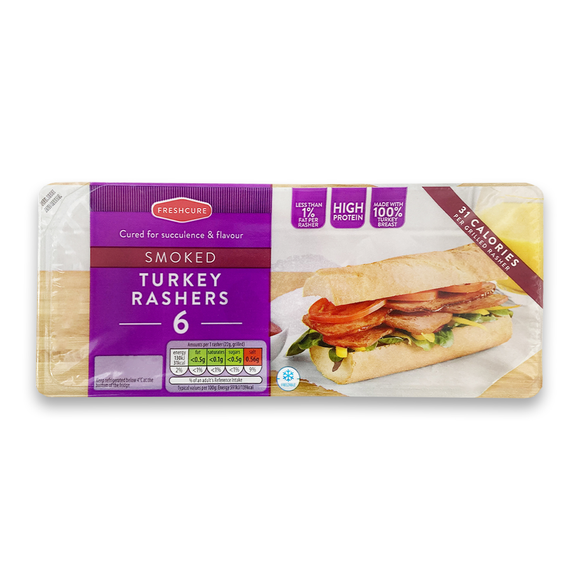 Freshcure Smoked Turkey Rashers 150g