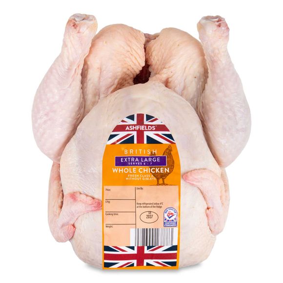 Ashfields British Extra Large Whole Chicken 1.9kg-2.25kg