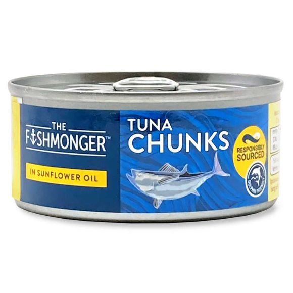 The Fishmonger Tuna Chunks In Sunflower Oil 160g (112g Drained)