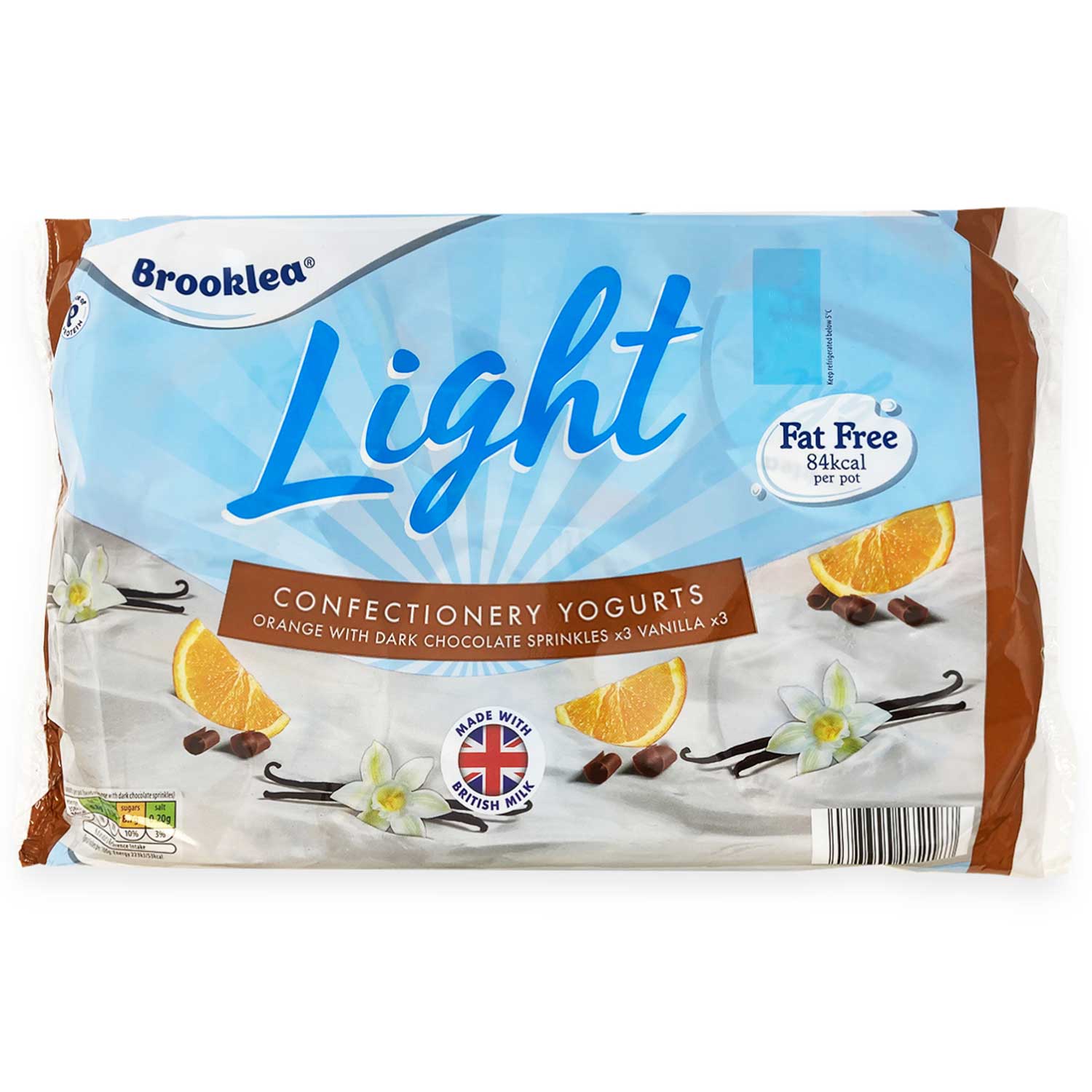 Brooklea Fat Free Lights Confectionery Yogurts 6x140g