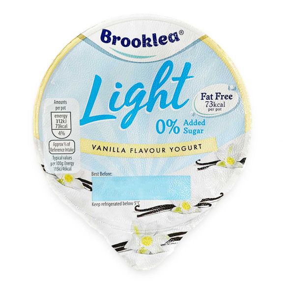 Brooklea Light Vanilla Flavour Yogurt 175g