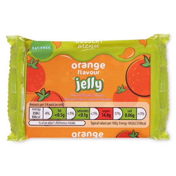 Dessert Menu Orange Flavour Jelly 135g