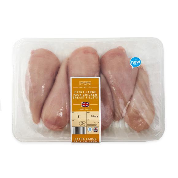 Ashfield Farm Extra Large Pack Chicken Breast Fillets 1.6kg