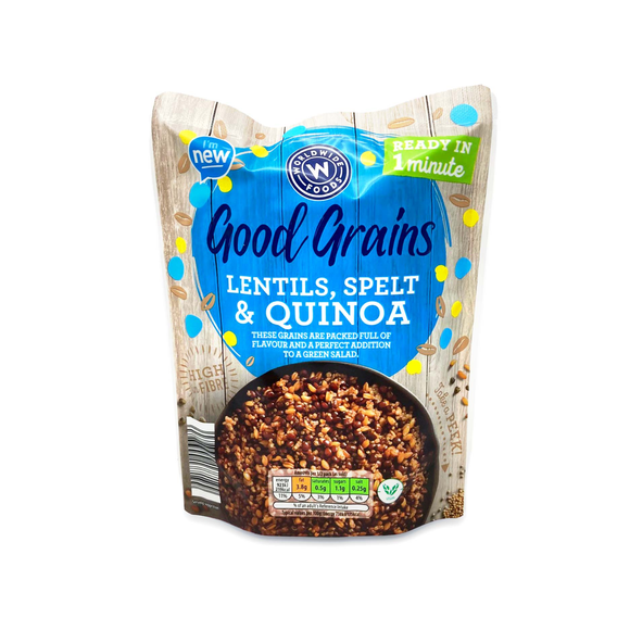 Worldwide Lentils, Spelt And Quinoa 250g