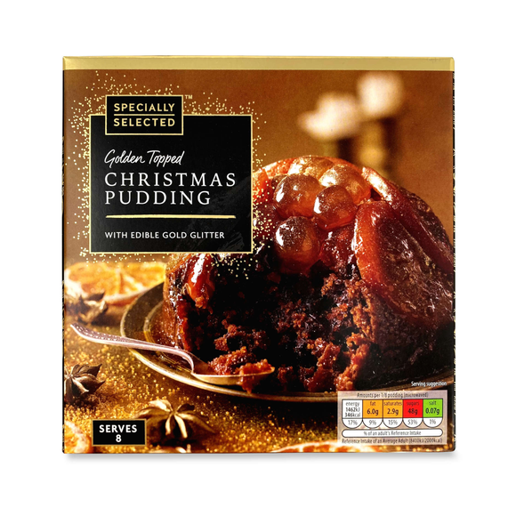 Specially Selected Golden Topped Christmas Pudding 800g