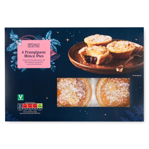 Specially Selected Rich & Buttery 6 Frangipane Mince Pies 260g