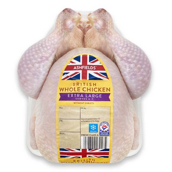 Ashfields Extra Large Whole Chicken 1.9kg - 2.25kg