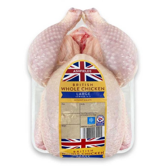 Ashfields Large Whole Chicken 1.6kg - 1.89kg