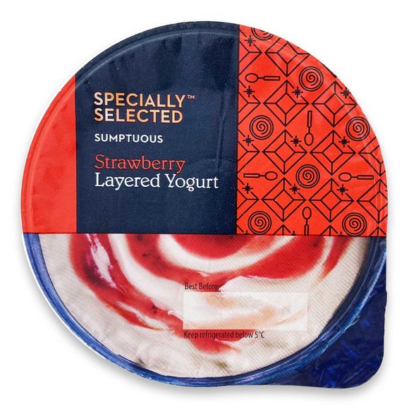 Specially Selected Indulgent Strawberry Layered Yogurt 150g