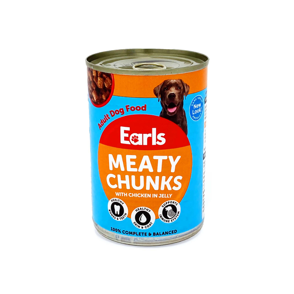 Earls Dog Food Can - Chicken In Jelly 400g