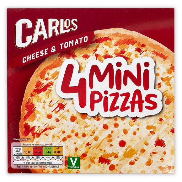 Carlos Mini Pizzas 366g/4 Pack